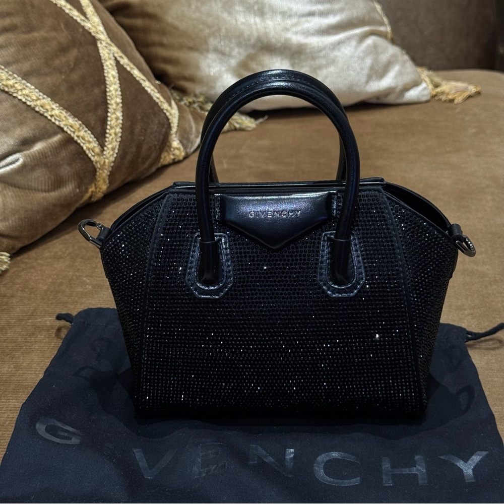 Givenchy Sparkling Black Mini Antogona Bag